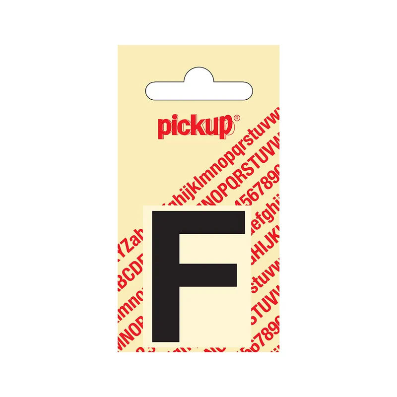 PLAKLETTER HELVETICA 40 MM ZWART F