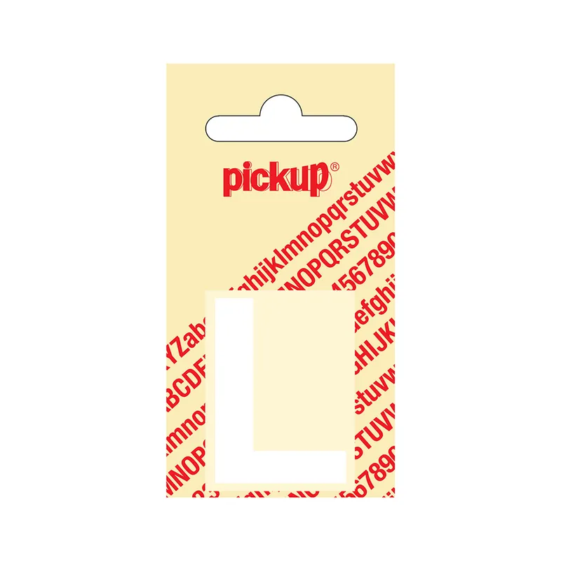 PLAKLETTER HELVETICA 40 MM WIT L