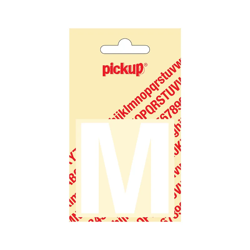 PLAKLETTER HELVETICA 60 MM WIT M