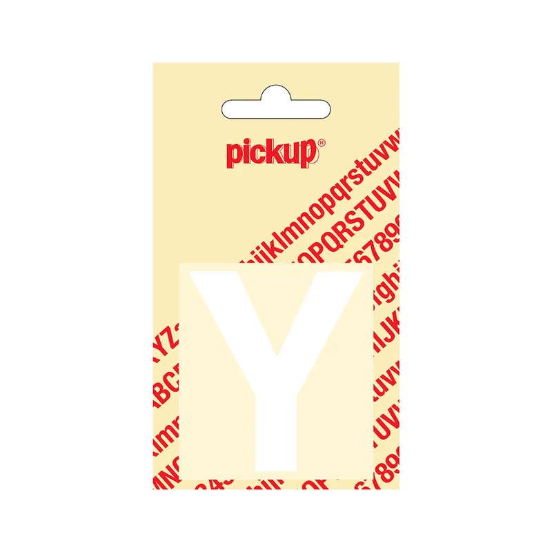 PLAKLETTER HELVETICA 60 MM WIT Y