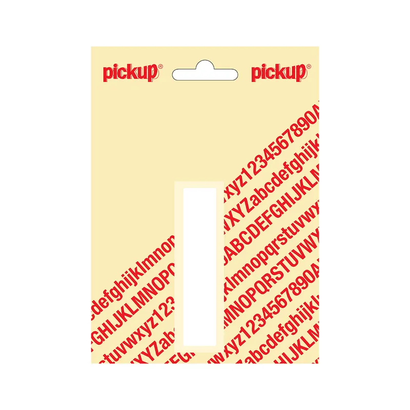 PLAKLETTER HELVETICA 80 MM WIT I