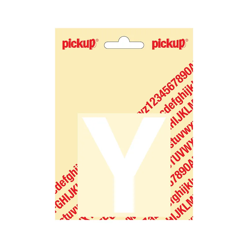 PLAKLETTER HELVETICA 80 MM WIT Y