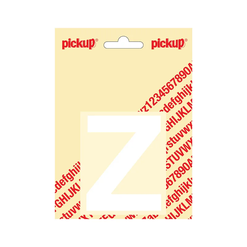 PLAKLETTER HELVETICA 80 MM WIT Z