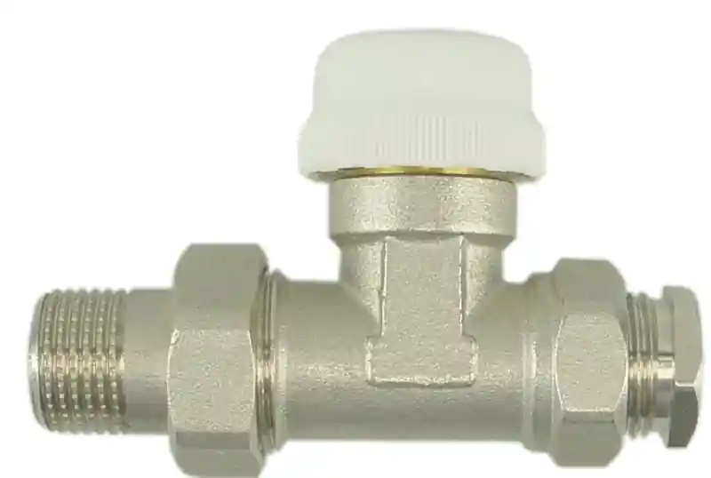 RIKO THERMOSTATISCHE RADIATORKRAAN INCL. ADAPTER 15MM 1/2 RECHT