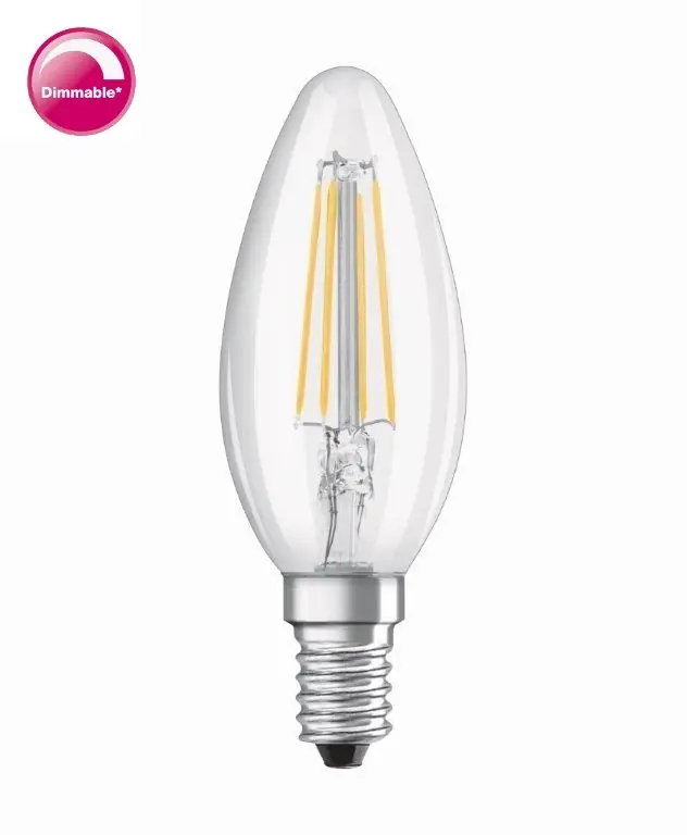 OSRAM F-LED CLB40H DIM 4,8W 827 E14