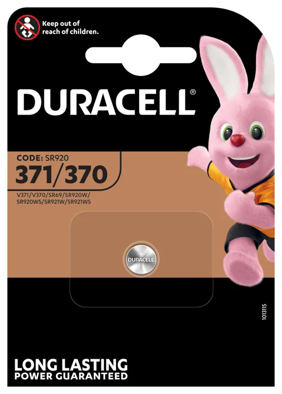 DURACELL 371/370/SR69 1,5V BL. 1ST. . . . DURACELL