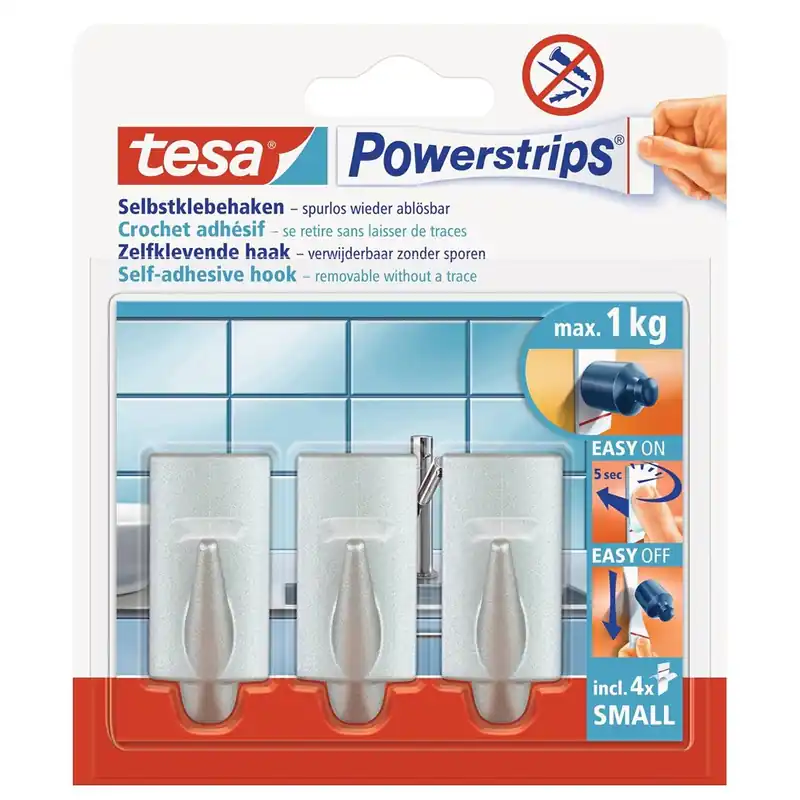 TESA POWERSTRIPS® SMALL TREND CHROOM
