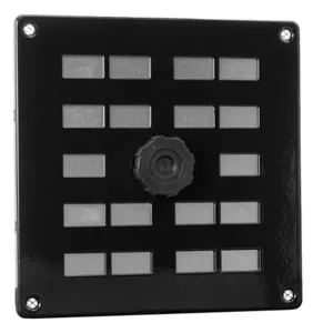 ALU SCHUIFROOSTER MET GAAS 160X160MM ZWART