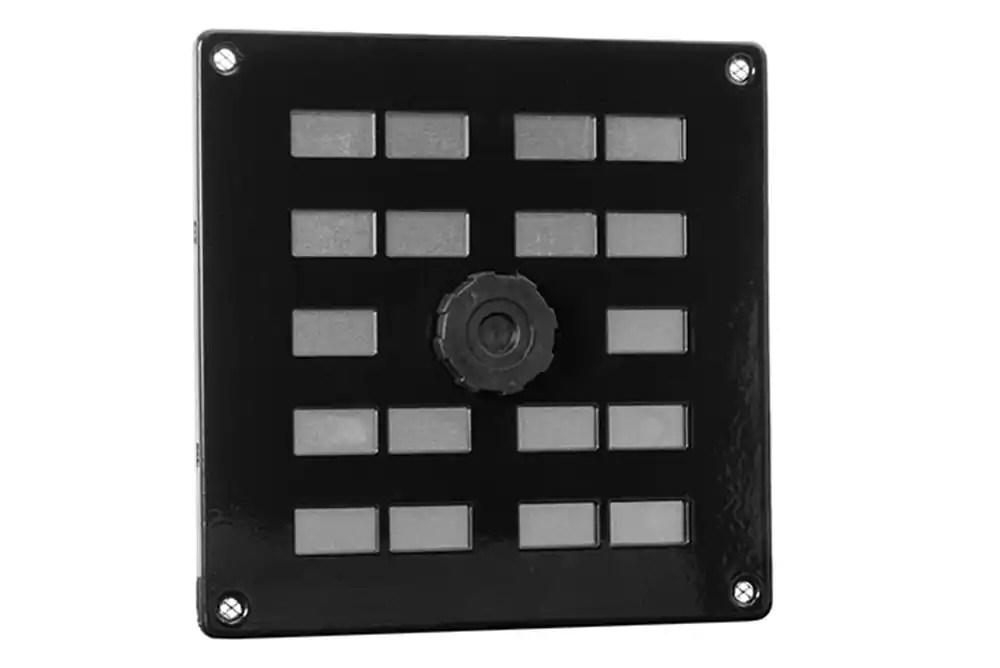 ALU SCHUIFROOSTER MET GAAS 160X160MM ZWART