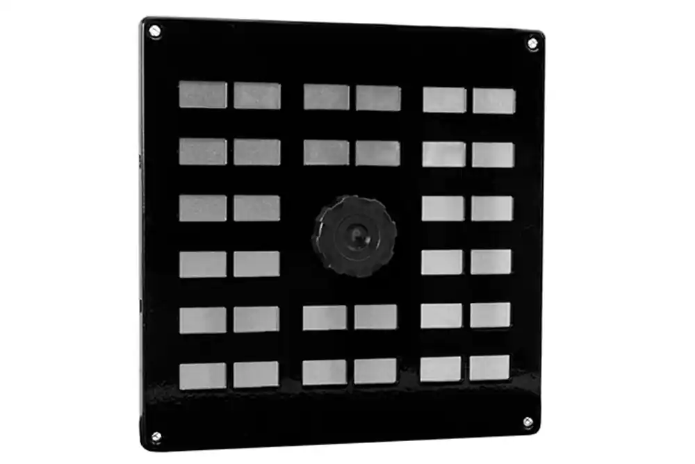 ALU SCHUIFROOSTER MET GAAS 200X200MM ZWART