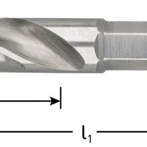 HSS-G BOORBIT DIN 3126, 1/4"-E6.3, ø10,0
