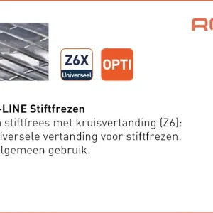 OPTI HM-STIFTFREES, MODEL C, Z6 / KRUISVERT. / ø8X19X64Xø6