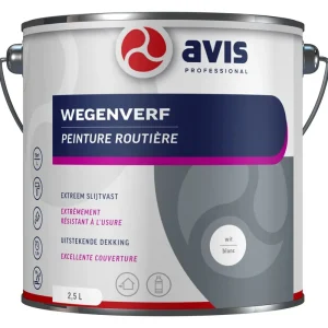 AVIS WEGENVERF WIT 2,5 LTR - 2.5 LITER