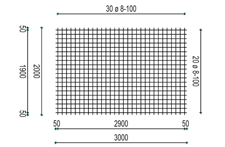 Bouwstaalmat QS-503, 8/100mm, 3x2m