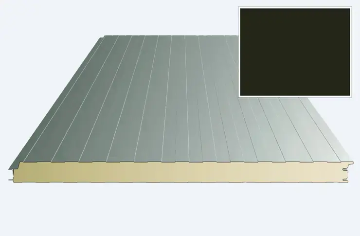 Wandpaneel, 60/1150LL, kleur 6009/9002