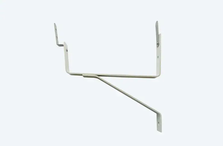 Gootbeugel voor bakgoot, gecoat, renovatiebeugel, grijs