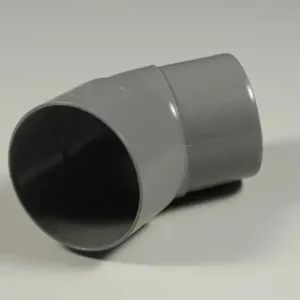 PVC Bocht 45°, grijs, mof/spie