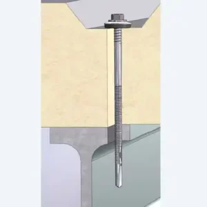 Sandwichschroef RVS HTL voor bevestiging in staal >4mm