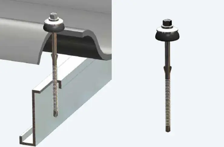 Golfplaatbouten RVS tweedelig, voor staal 2 - 5,5mm