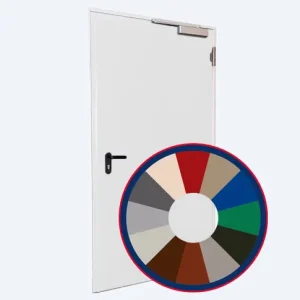 Novoferm MZ-1 enkele loopdeur (HNL-1) in kleur gespoten