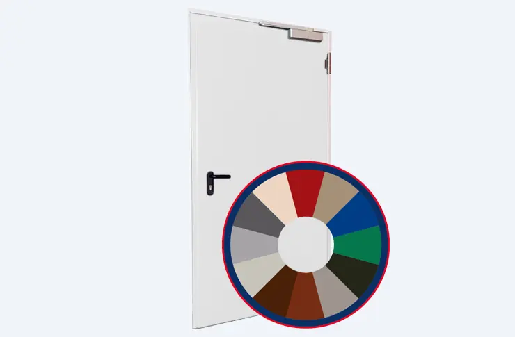 Novoferm MZ-1 enkele loopdeur (HNL-1) in kleur gespoten
