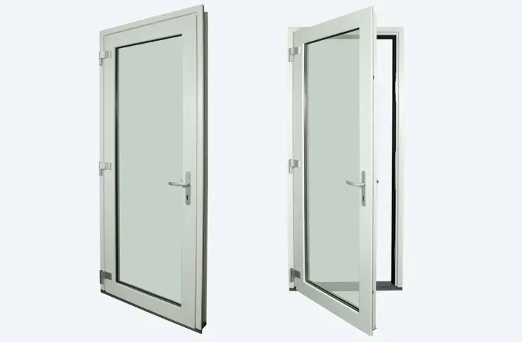 Gealan S9000 NL Loopdeur enkel, wit PVC