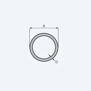 Thermisch verzinkte buis, 88,9 x 2.50mm