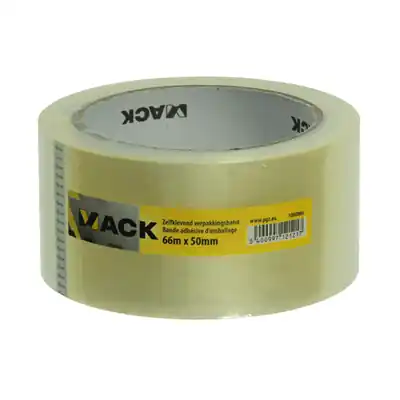 1000866 - VERPAKBAND TRSP 66MX50MM