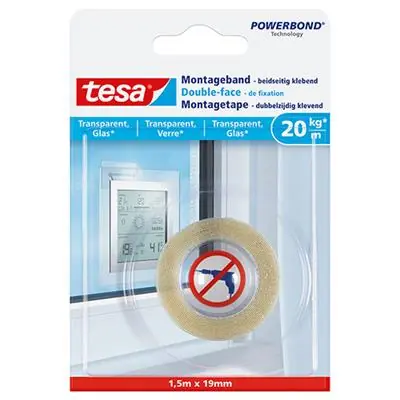 1051179 - TESA POWERBOND® MONTAGETAPE TRANSPARANT 1,5M:19MM