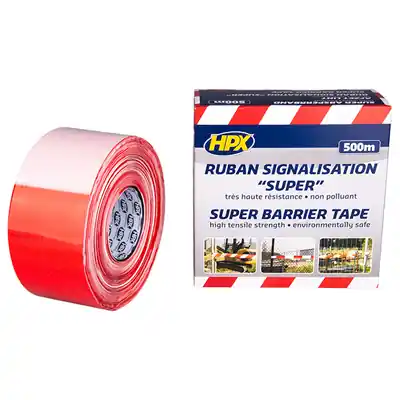 1062542 - AFZETLINT - WIT/ROOD WIT/ROOD 80MM X 500M