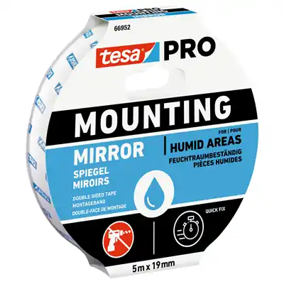 1067941 - TESA MOUNTING PRO SPIEGEL MONT 5M X19 MM WIT