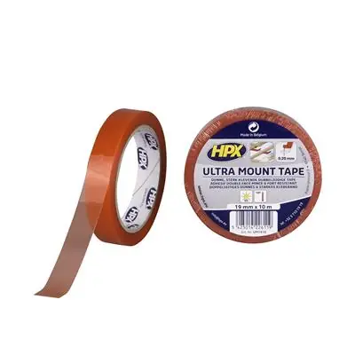 1058997 - DUBBELZIJDIGE TAPE ULTRA MOUNTTRANSPARANT 19MM X 10M