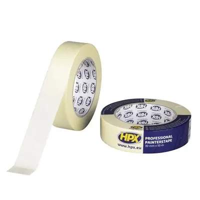 1067027 - AFPLAKBAND 60°C - WIT CRÈME 30MM X 50M