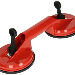 1004636 - ZUIGNAP DUBBEL ROOD Ø 12CM