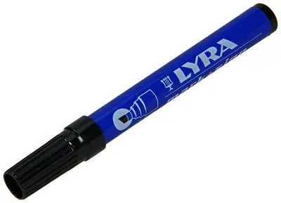 1010969 - ONUITWISB.STIFT SCHUIN ZWART LYRA 111