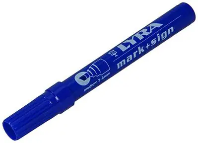 1010970 - ONUITWISB.STIFT SCHUIN BLAUW LYRA 111