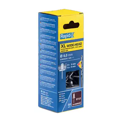 1076793 - RAPID BLINDKLINKNGLS XL 4X12MMINCL. BOOR 50 ST. BOX