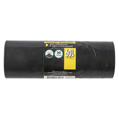 1070341 - AFVALZAK MET TREKBAND 60L 20ST