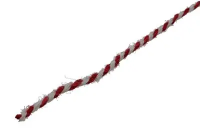 1014100 - PAKTOUW JUTE ROOD/WIT 1MM CA 90M