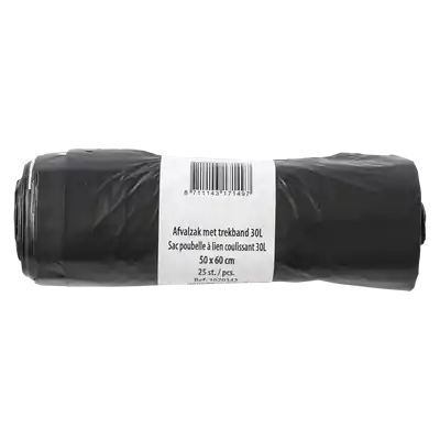 1070342 - AFVALZAK MET TREKBAND 30L 25ST