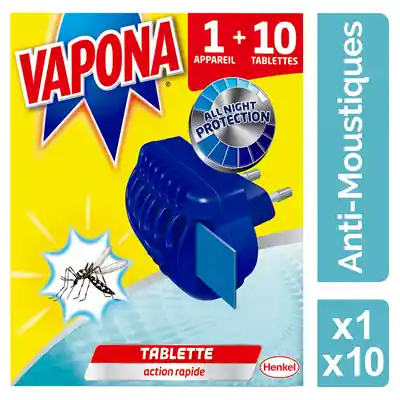 1009466 - VAPONA ANTI MUG APPARAAT + 10 TABS