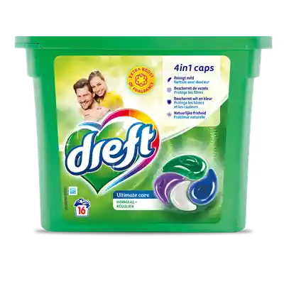 1074066 - DREFT 4IN1 CAPS NORMAAL 16ST
