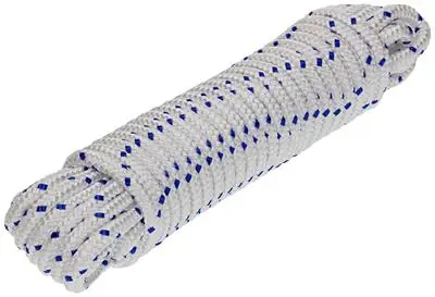 1006922 - PP GEVLOCHTEN WIT/BLAUW STRENG8MM 10M