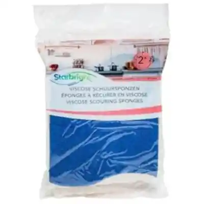 1063533 - SET 2 SCHUURSPONZEN S-VORM VOOR SANITAIR EN DELICATE OPP.