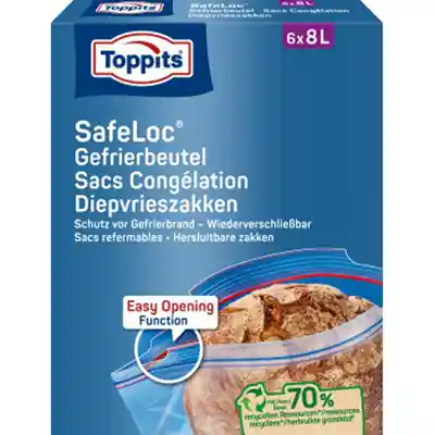 1067529 - TOPPITS SAFELOC DIEPVRIES ZAKKEN 8L 6 STUKS
