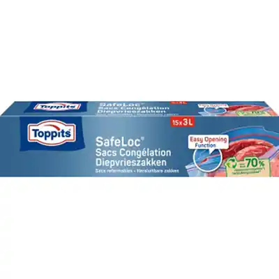 1067528 - TOPPITS SAFELOC DIEPVRIES ZAKKEN 3L 15 STUKS