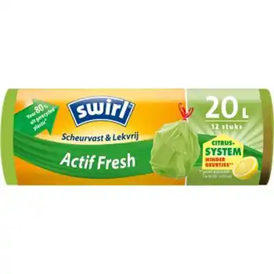 1067538 - SWIRL PEDAALEMMERZAK ACTIFRESH SCHEURVAST LEKVRIJ 20L 12STKS