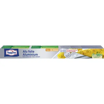 1070764 - TOPPITS ALU FOIL 10M X 44CM ALU FOLIE 10M XL