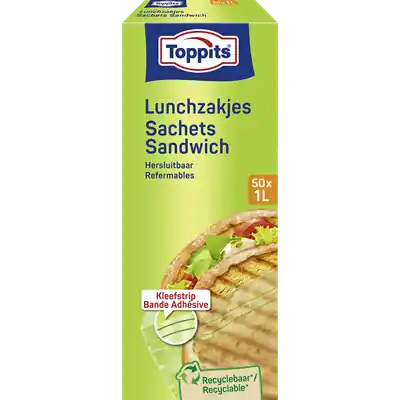 1074297 - TOPPITS LUNCHZAKJES 1L/50 HERSLUITBAAR