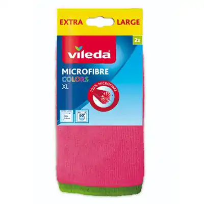 1071915 - VILEDA MICROFIBRE COLORS DOEK XL X2